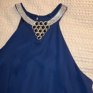 Navy Blue Handkerchief Dress Size Small